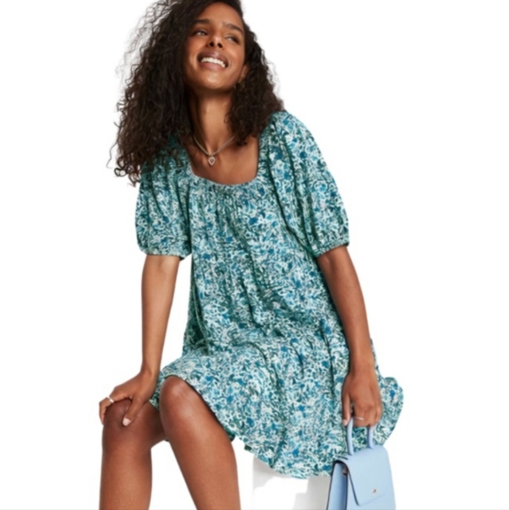 Wild Fable Floral Blue Dress